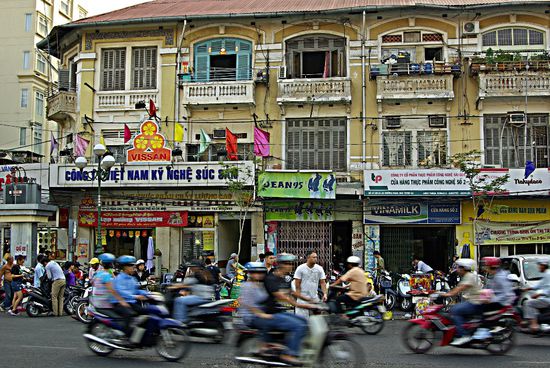 Altes Kolonialhaus in der Nähe des Ben Tanh Marktes