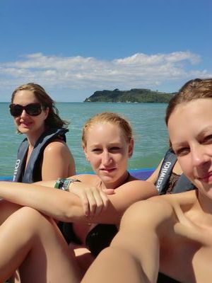 Lindsay, Jette und ich
