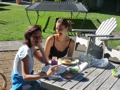 Frühstück im Garten