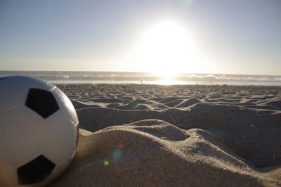 Der Strand aus Fußballsicht