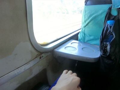 Wieder in der "Business class"....ich frage mich wie die normalen Züge aussehen.