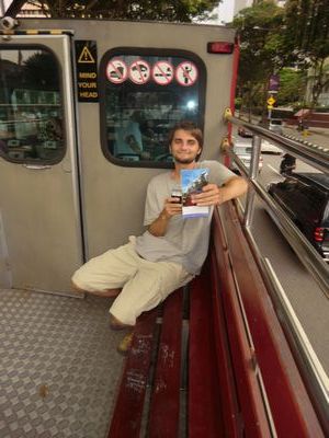 Das ist Gregor, ihn und seine Freundin habe ich morgens am Tag meiner Abreise im Hostel in Jakarta beim Frühstück kennen gelernt und lustigerweise hatten wir sogar am gleichen Tag den selben Flug nach KL.