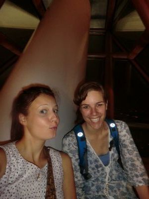 Auf dem Tower war ich zusammen mit Christel aus Holland