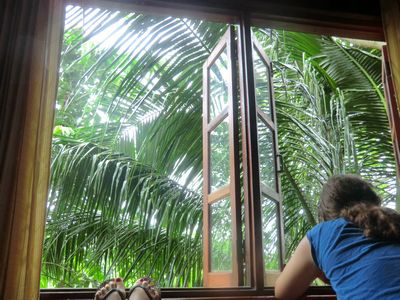 Der Ausblick aus unserem Zimmer