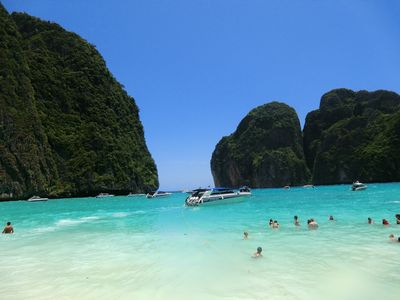 Maya Bay - traumhaft schöner Blick ! Allerdings....