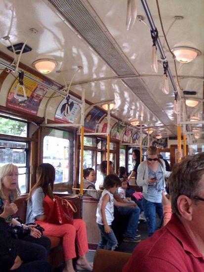 City Circle tram Melbourne (hiermit kann man eine kostenlose Stadtrundfahrt erleben)