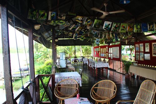Das schöne Restaurand der Barefoot Lodge