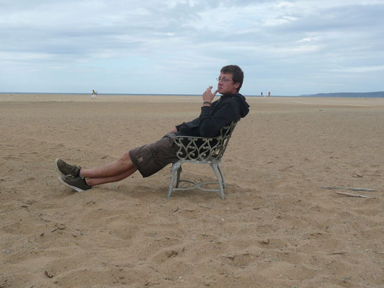 .. doch der Weg lohnt sich. Die Versandung der Küste ist super beeindruckend.. 100te Meter nur Stand...