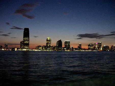 Sunset ueber Jersey City