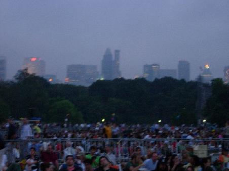 Nachtstimmung ueber dem Central Park