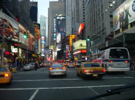 traffic on Times Square