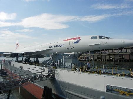 Eins der elegantesten Flugzeuge, die Concorde