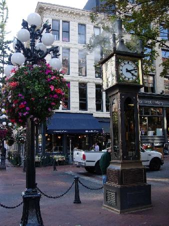 Die Dampfuhr in Gastown , ein kleines zwei Tonnen schweres Kunstwerk.