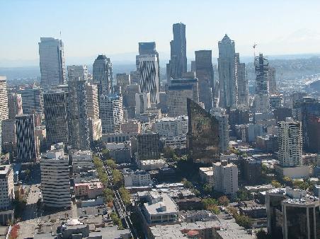 Seattle Downtown, vom Space Needle aus gesehen.