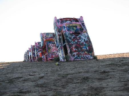 Amarillo, eine Caddilac Ranch, oder besser Friedhof