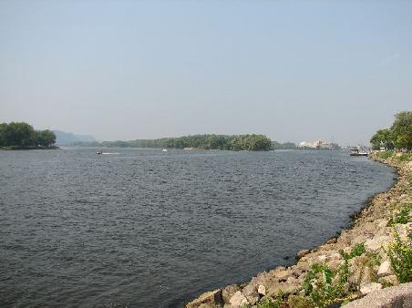 Der Mississippi, ned grad klein.