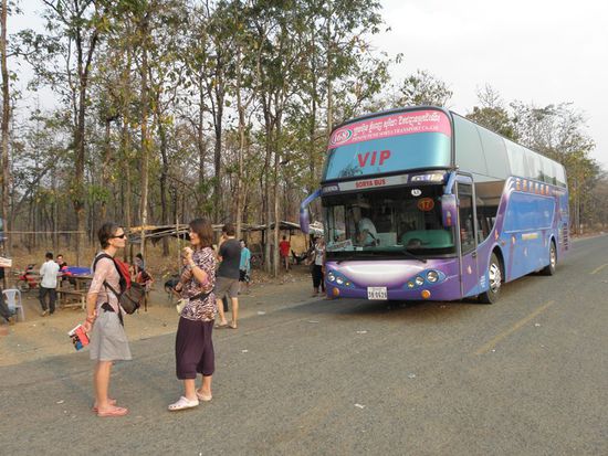 am Grenzuebergang Kambodscha / Laos....