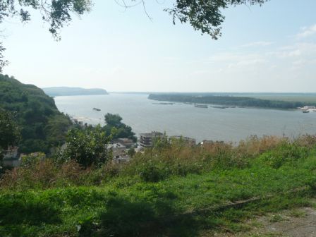 Blick Donauaufwärts in Nikopol