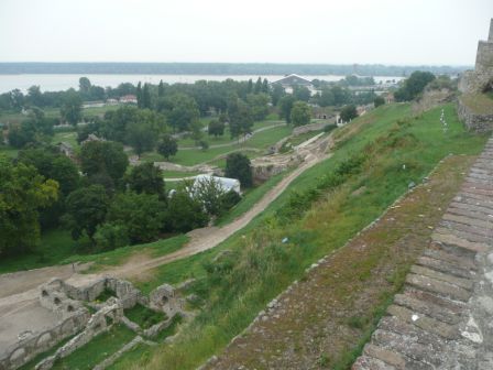 Blick von der Festung Kalemagdan auf die Donau
