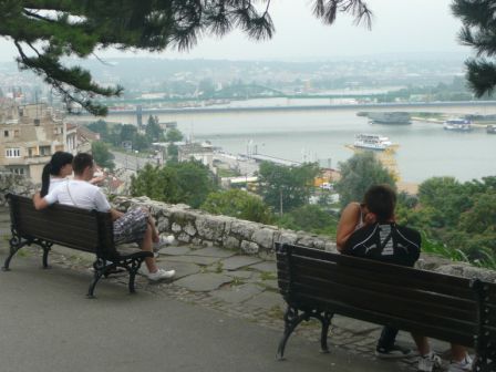 Belgrad - Blick auf die Save und Glück im Park