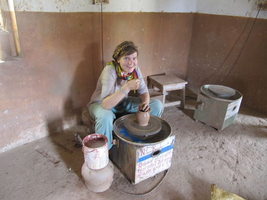 Wie man sich ueber so ein bisschen Erde freuen kann.