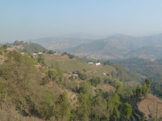 Wunderschöne Aussicht, leider etaws dunstig.