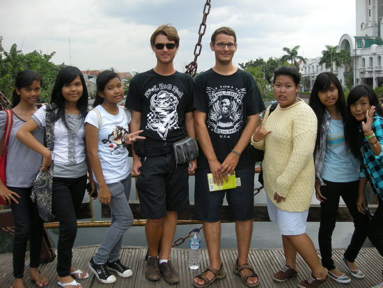 Einer der vielen Fotoshootings mit den Locals