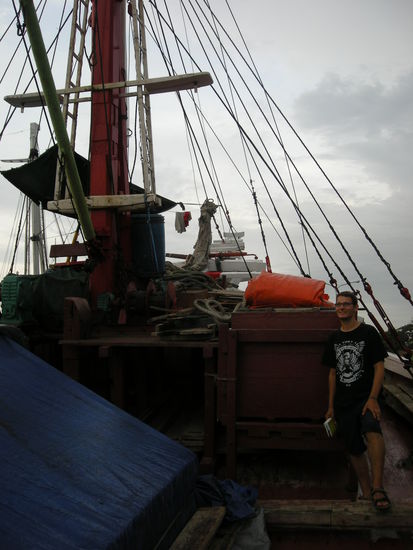 Auf dem Frachtensegler