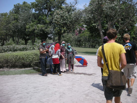 Leider gabs für uns keine Atemschutzmasken mehr 