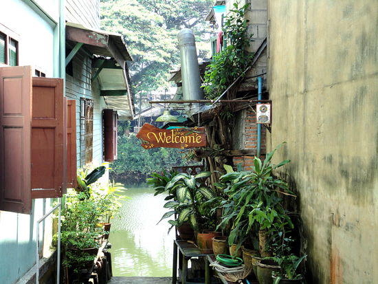 Altstadtviertel am Fluss