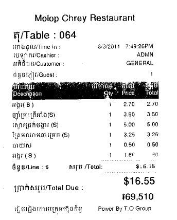 Restaurantrechnungen können aber auch so aussehen - jetzt teil mal auf wer was hatte.