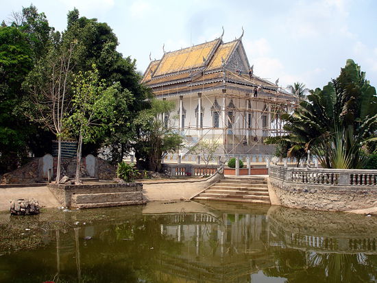 Hier sind sie gerade mitten in der Renovierung.