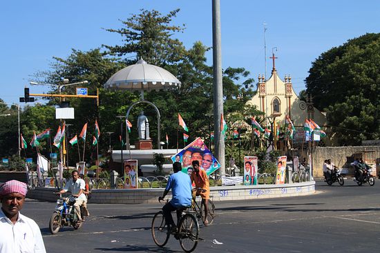 Auf dem Weg vom Hotel ins Stadtzentrum