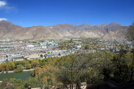Blick auf Lhasa