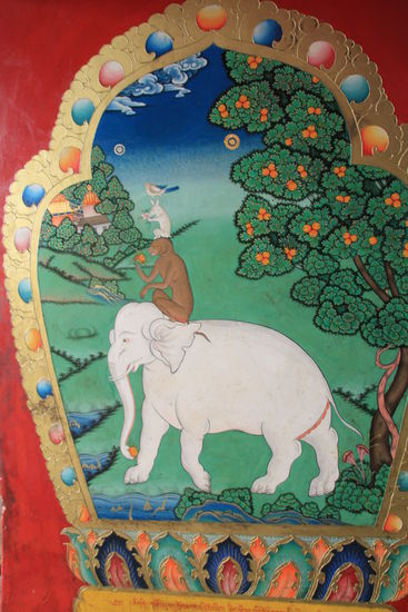 Bremer Stadtmusikanten auf Tibetisch.