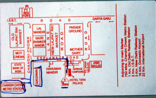Hotelkarte Tara Palace