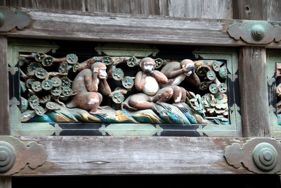 Die drei Affen sind ja auch bei uns bekannt - hier haben sie ihren Ursprung.