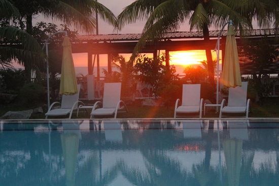 Endlich einmal ein richtig schöner Sonnenuntergang