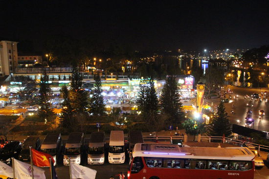 Blick aus dem Fenster Nachts