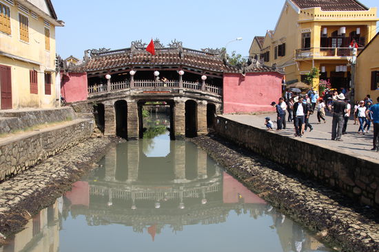 Die chinesische Brücke - eines der Wahrzeichen Hoi Ans.
