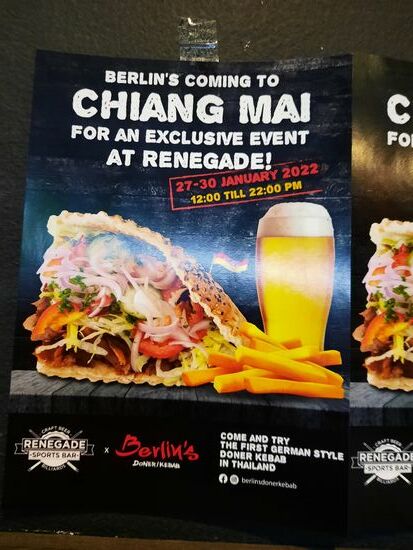 Und Werbung für eine große Aktion - Original Döner aus Berlin. Ich habe es mir verkniffen..