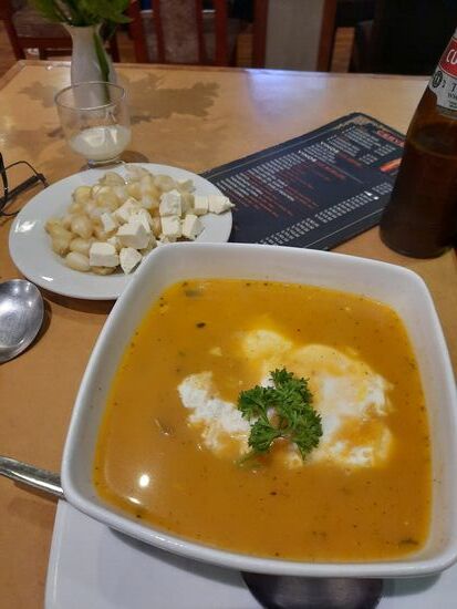 Andensuppe, von der alleine wäre ich eigentlich satt gewesen.