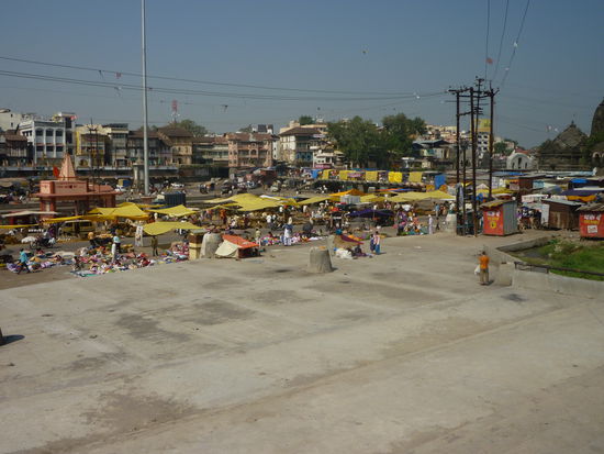Blick auf den Markt an den Gaths