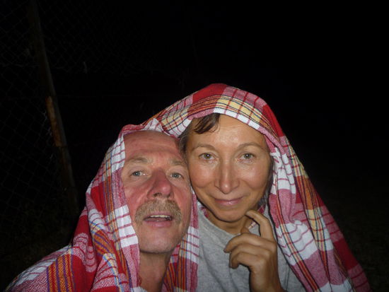 Indische Nacht  am Stadtrand von Ajanta