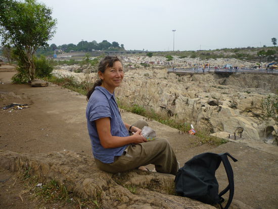 Pause am Narmadaufer