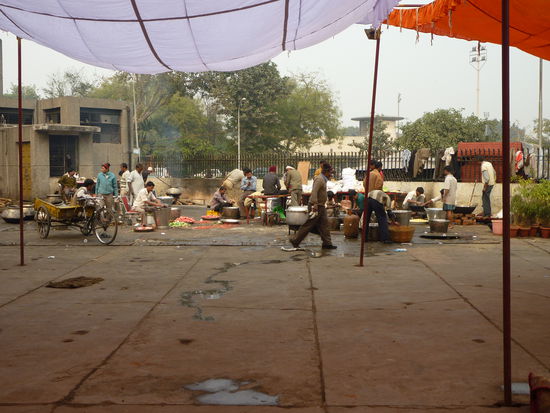 Hier wird eine Hochzeitsfeier vorbereitet