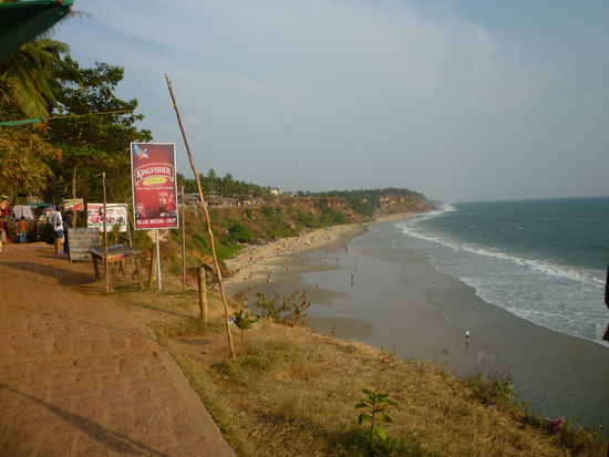 Der Strand von Varkala