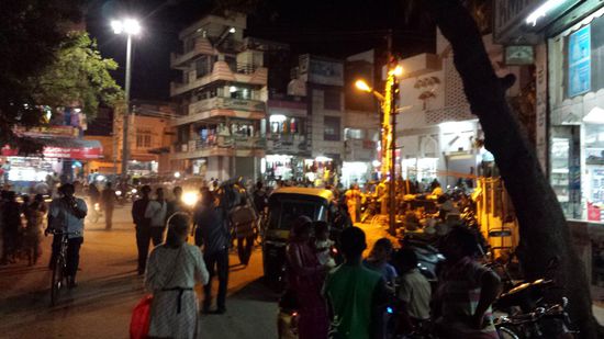 Hospet bei Nacht