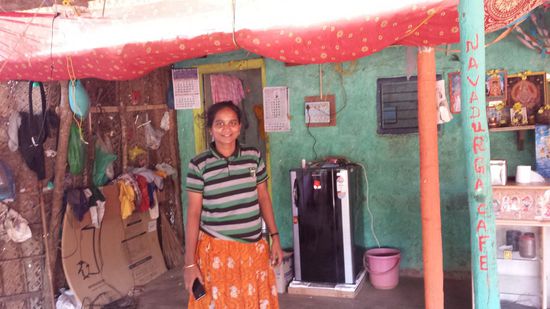 Die Managerin der Hütten.