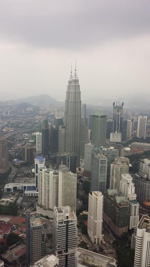 Die Zwillingstürme, das Wahrzeichen von Kuala Lumpur